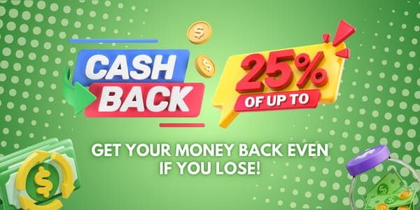 Platform overview banner with colorful casino interface details